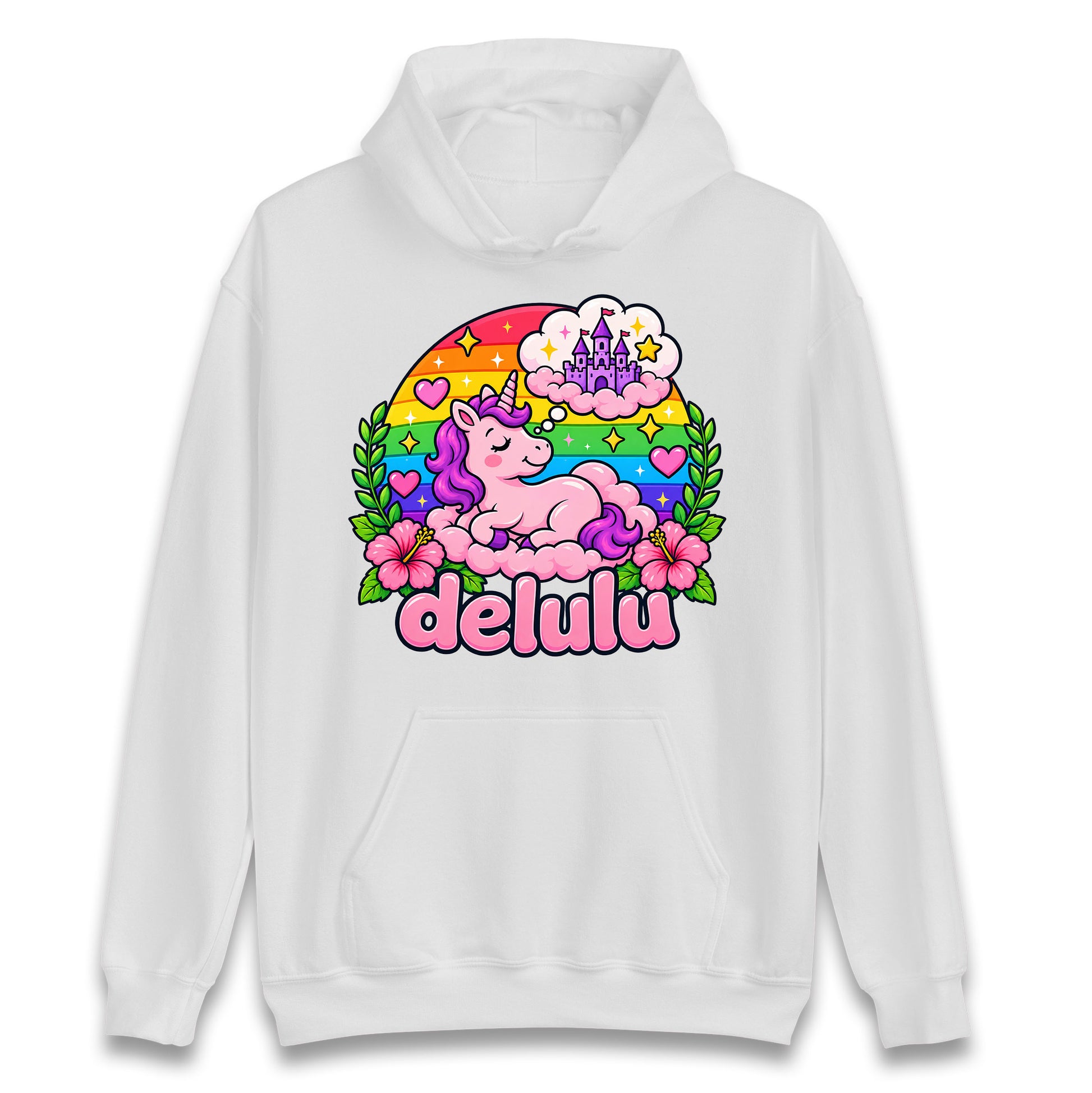 Delulu Unicorn Hoodie