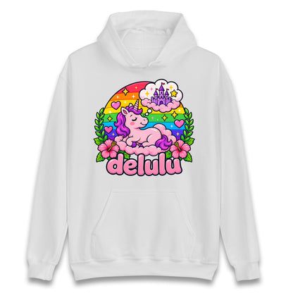 Delulu Unicorn Hoodie