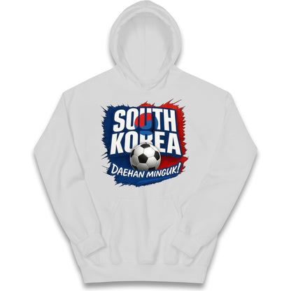 South Korea Football Kids Hoodie