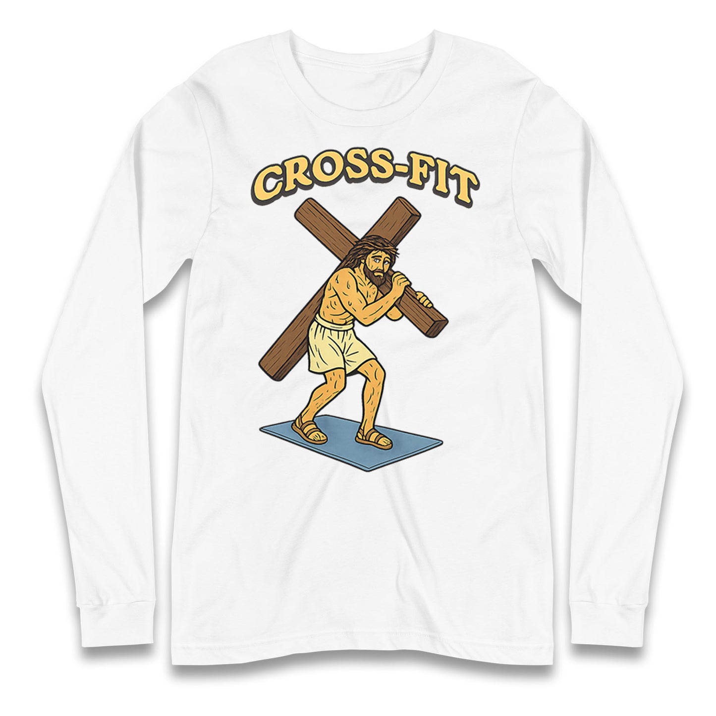 Jesus Cross Fit Longsleeve T Shirt 