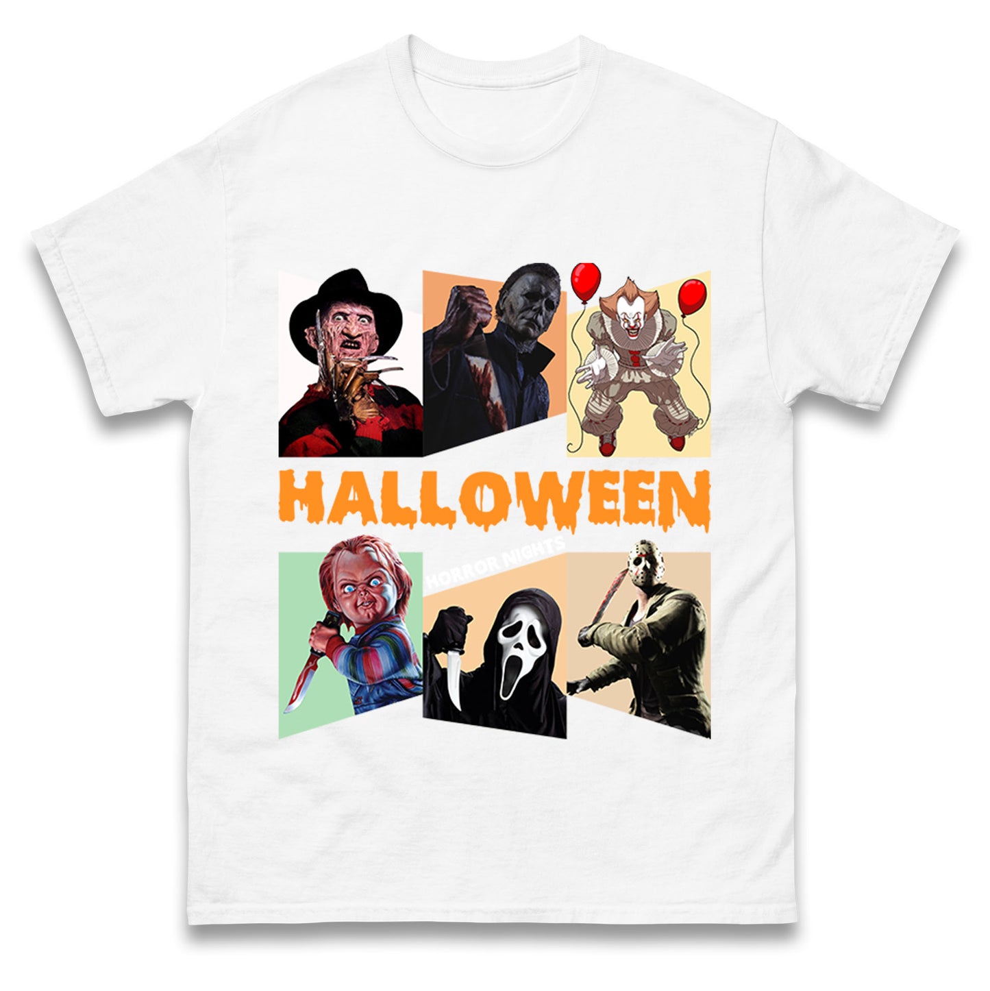 Horror Characters Halloween Horror Nights t shirts