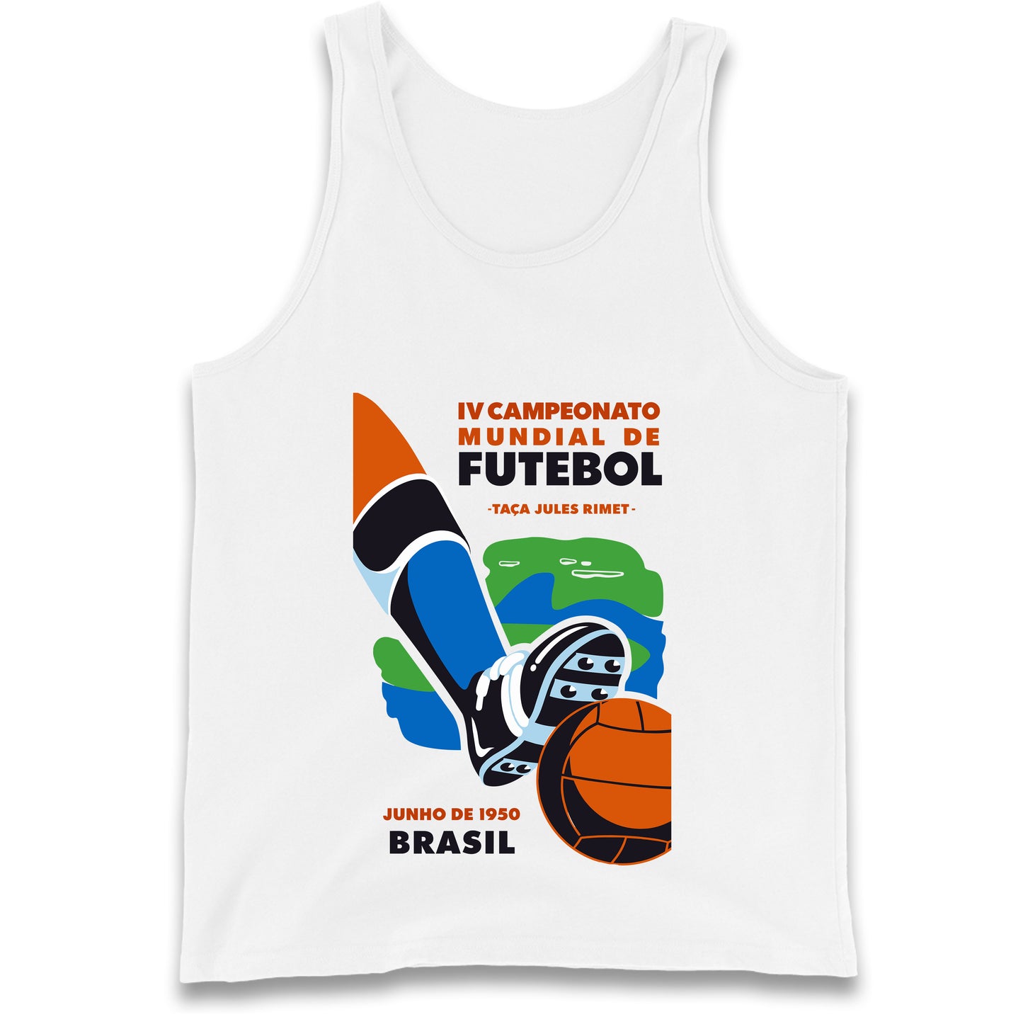 Brasil 1950 Retro World Cup Tank Top