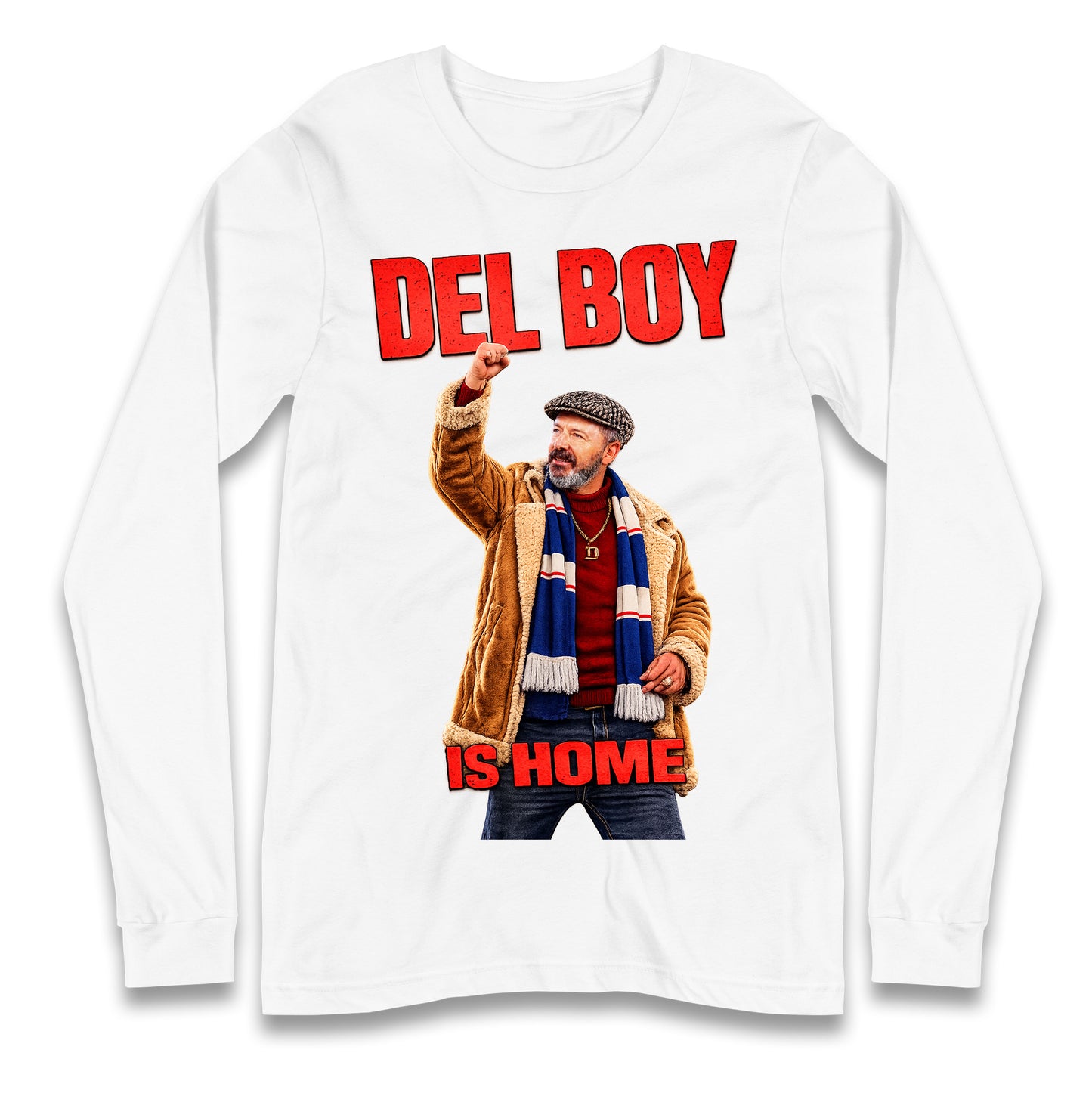 Derek McInnes Rangers Del Boy Football Longsleeve T Shirt