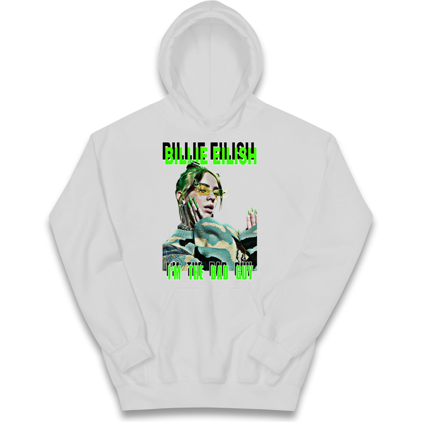 Billie Eilish Singer Kids Hoodie