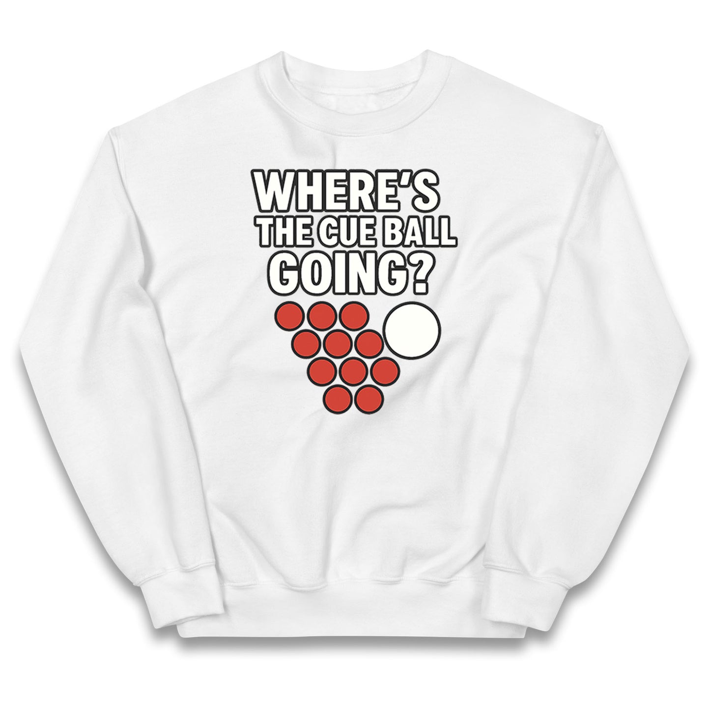 Where’s The Cue Ball Going Kids Jumper