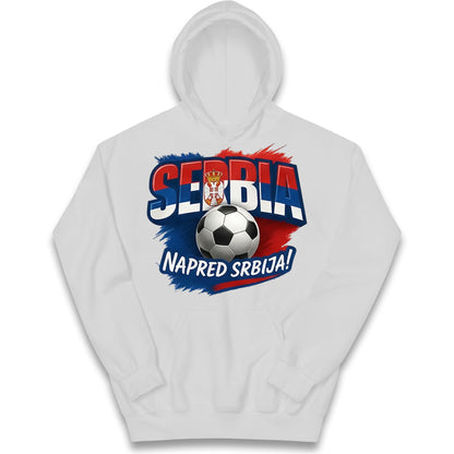 Serbia Retro World Cup Kids Hoodie