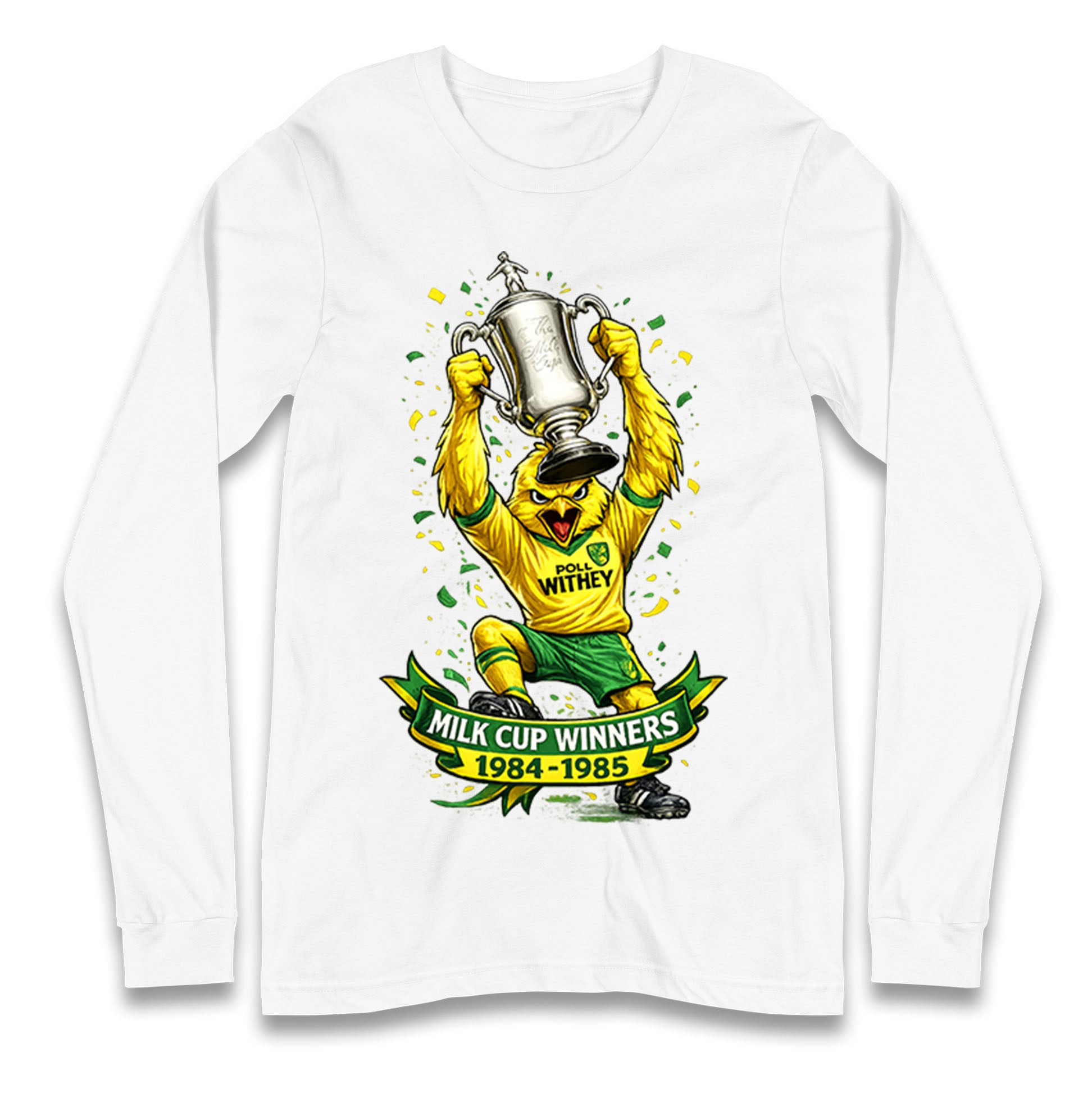 Norwich City Milk Cup Winners Longsleeve T Shirt