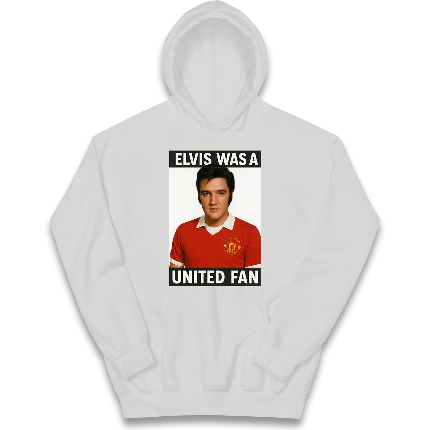 Elvis Presley Mnchester United Kids Hoodie