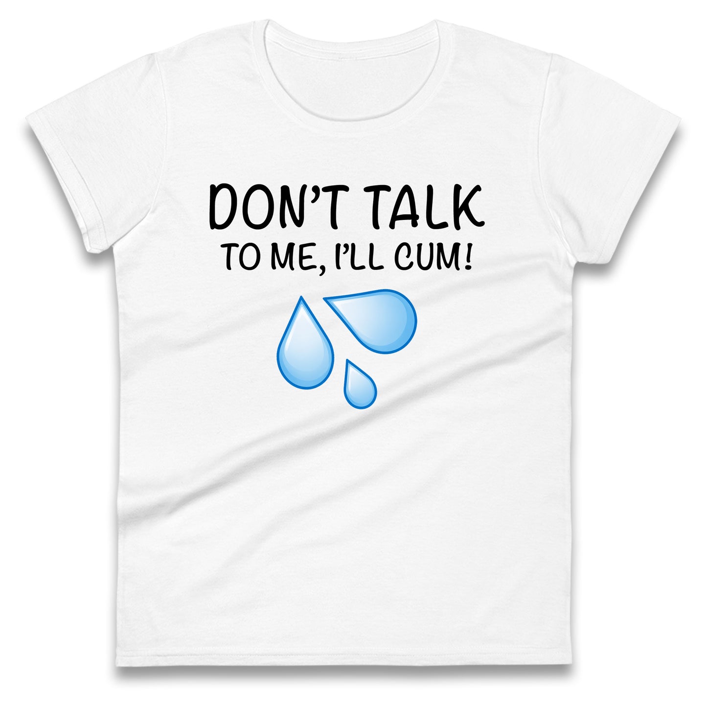 Don't Talk To Me I'll Cum Ladies T Shirt