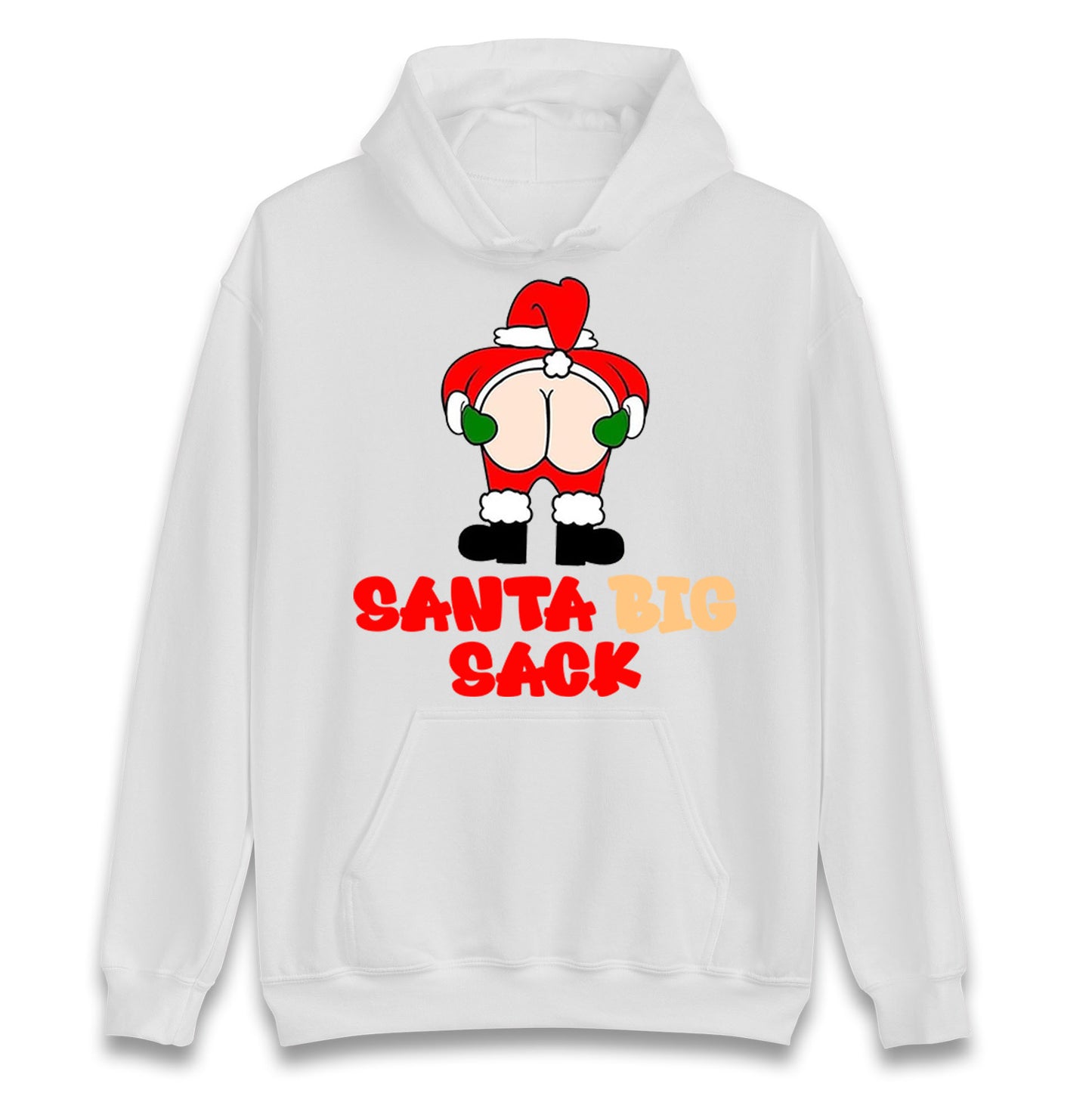 Christmas Santa Big Sack Funny Hoodie