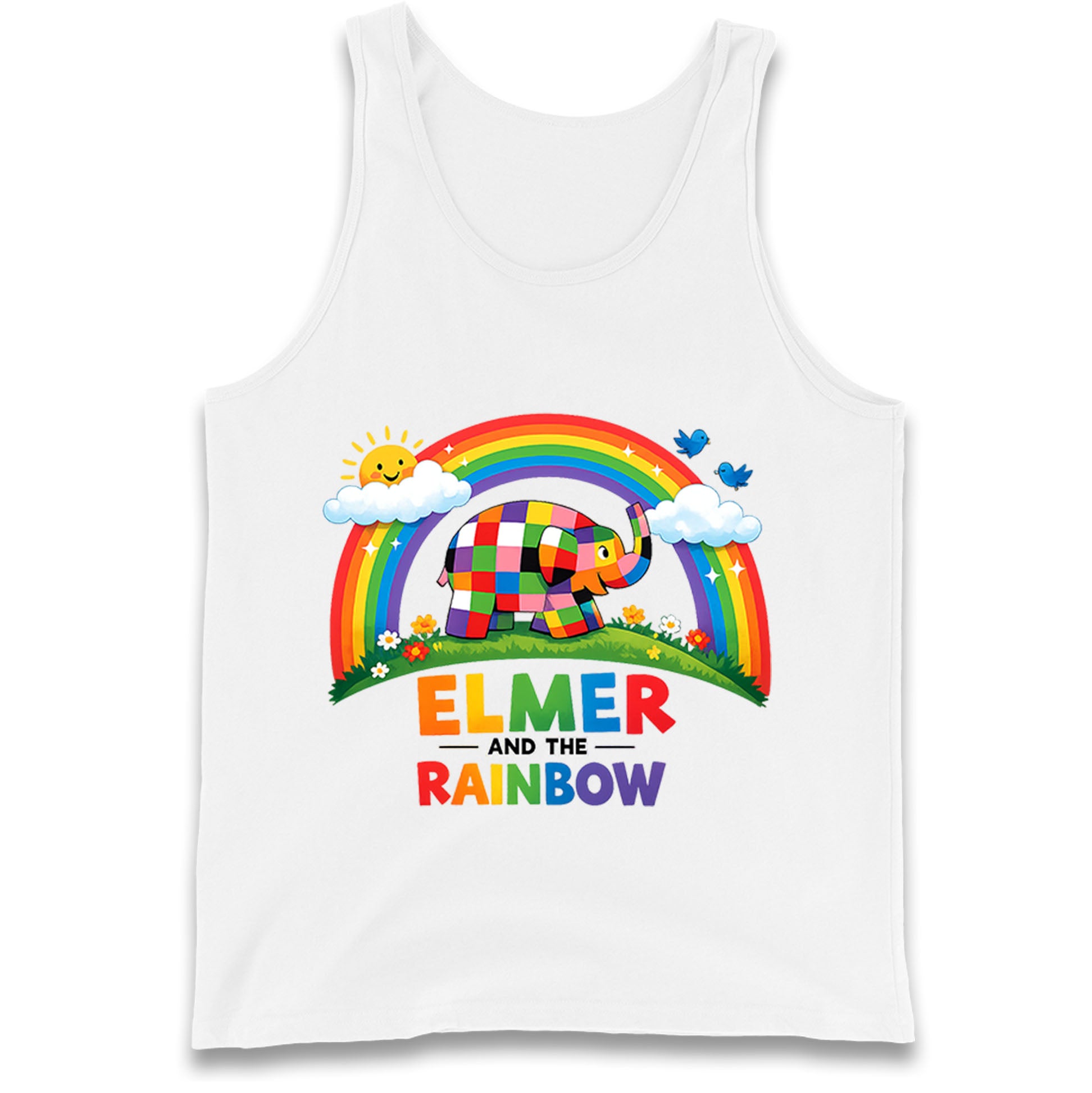 Elmer And The Rainbow Tank Top