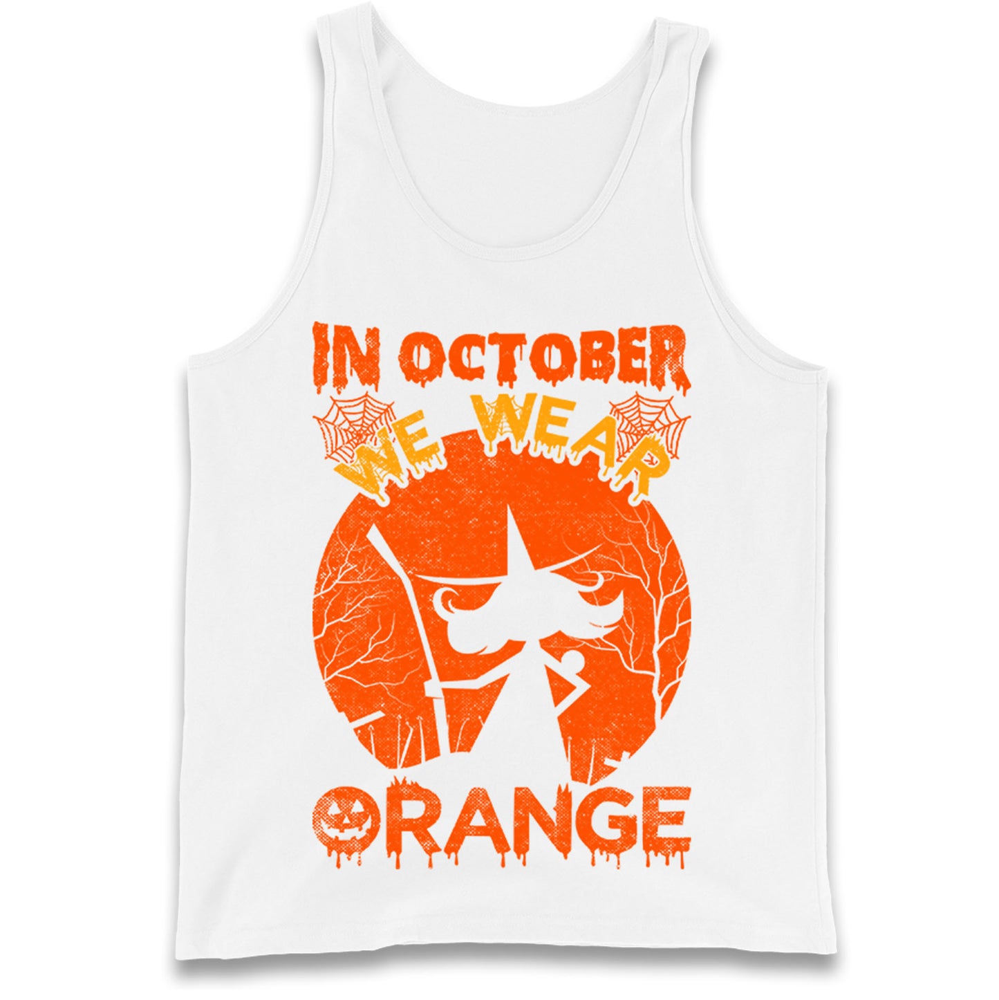 In October We Wear Orange Tank Top
