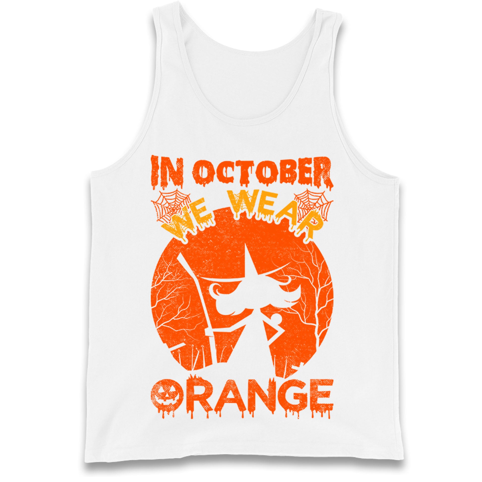In October We Wear Orange Tank Top
