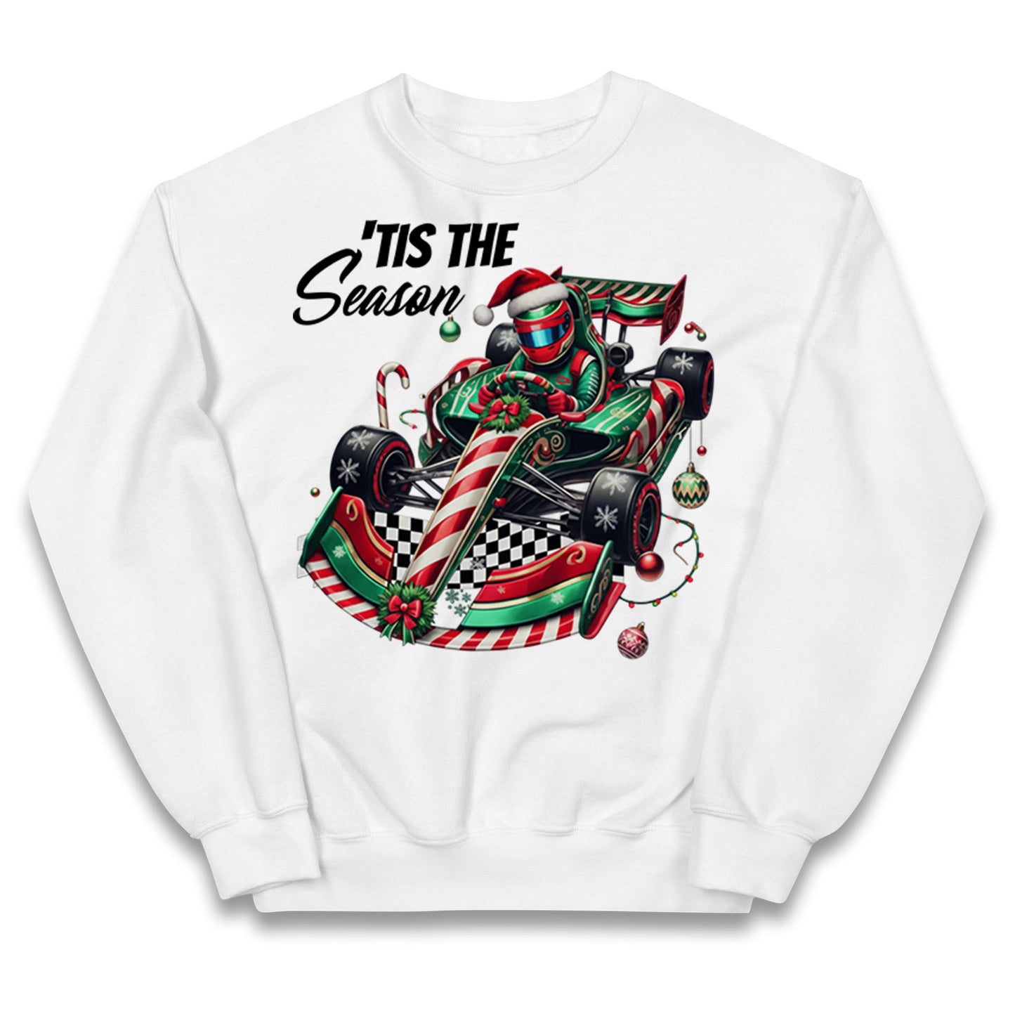 F1 Karting Tis The Season Christmas Kids Jumper
