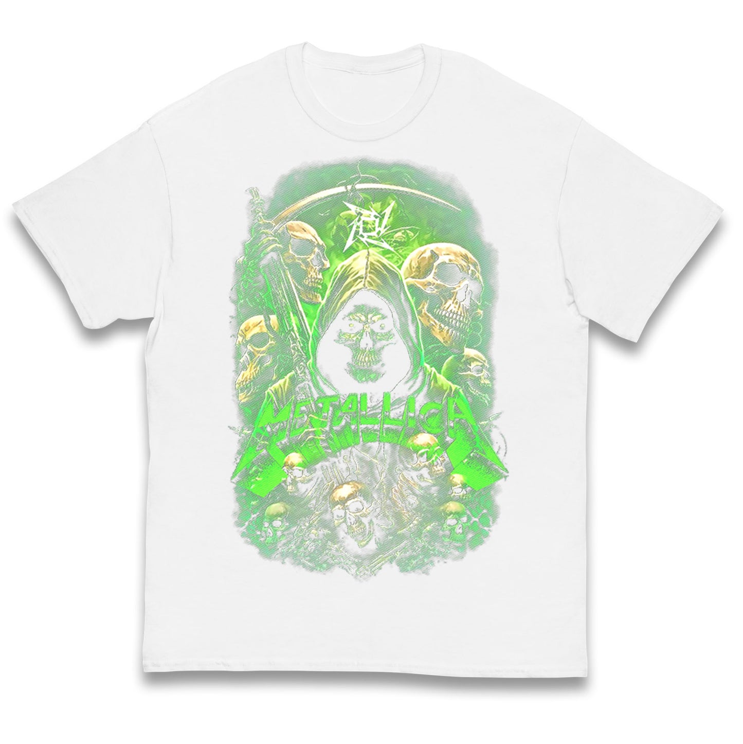 Metallica Green Skulls Kids T Shirt