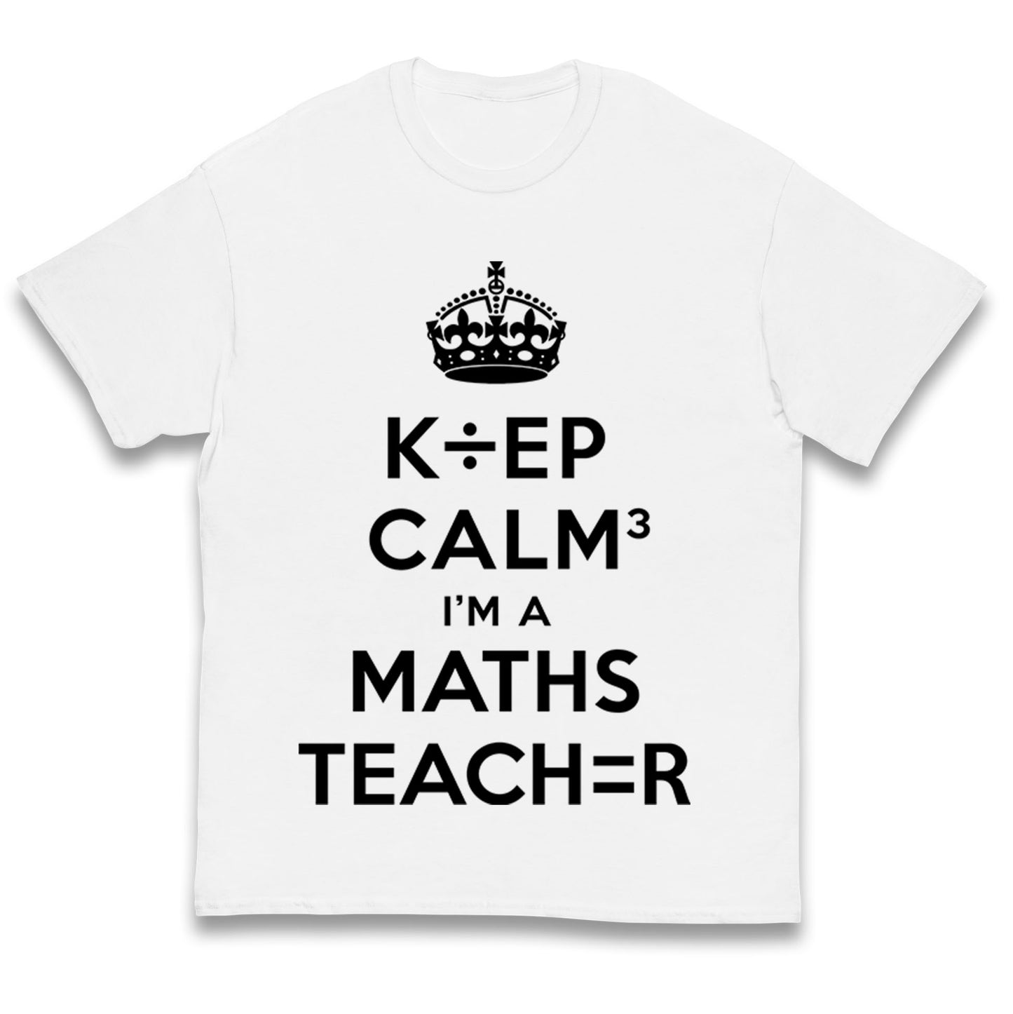 Keep Calm I’m A Maths Teacher Kids T Shirt 