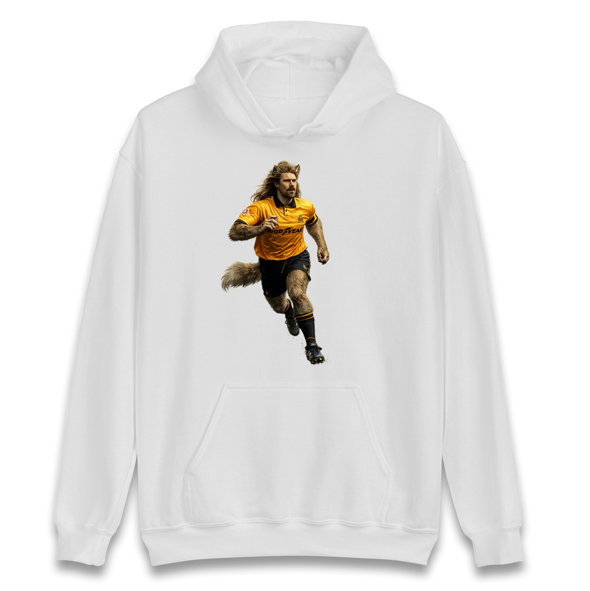 Retro John The Wolf Wolves Football Hoodie