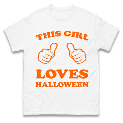 This Girl Loves Halloween T Shirts
