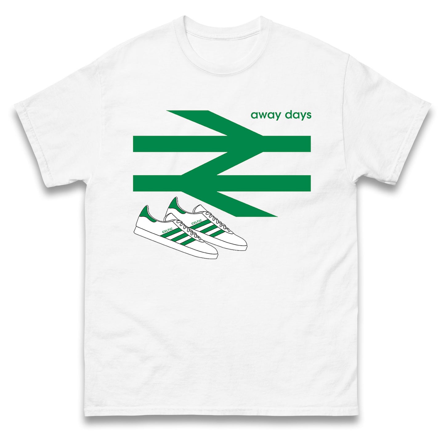 Away Days Celtic Football Club Supporter Mens Tee Top