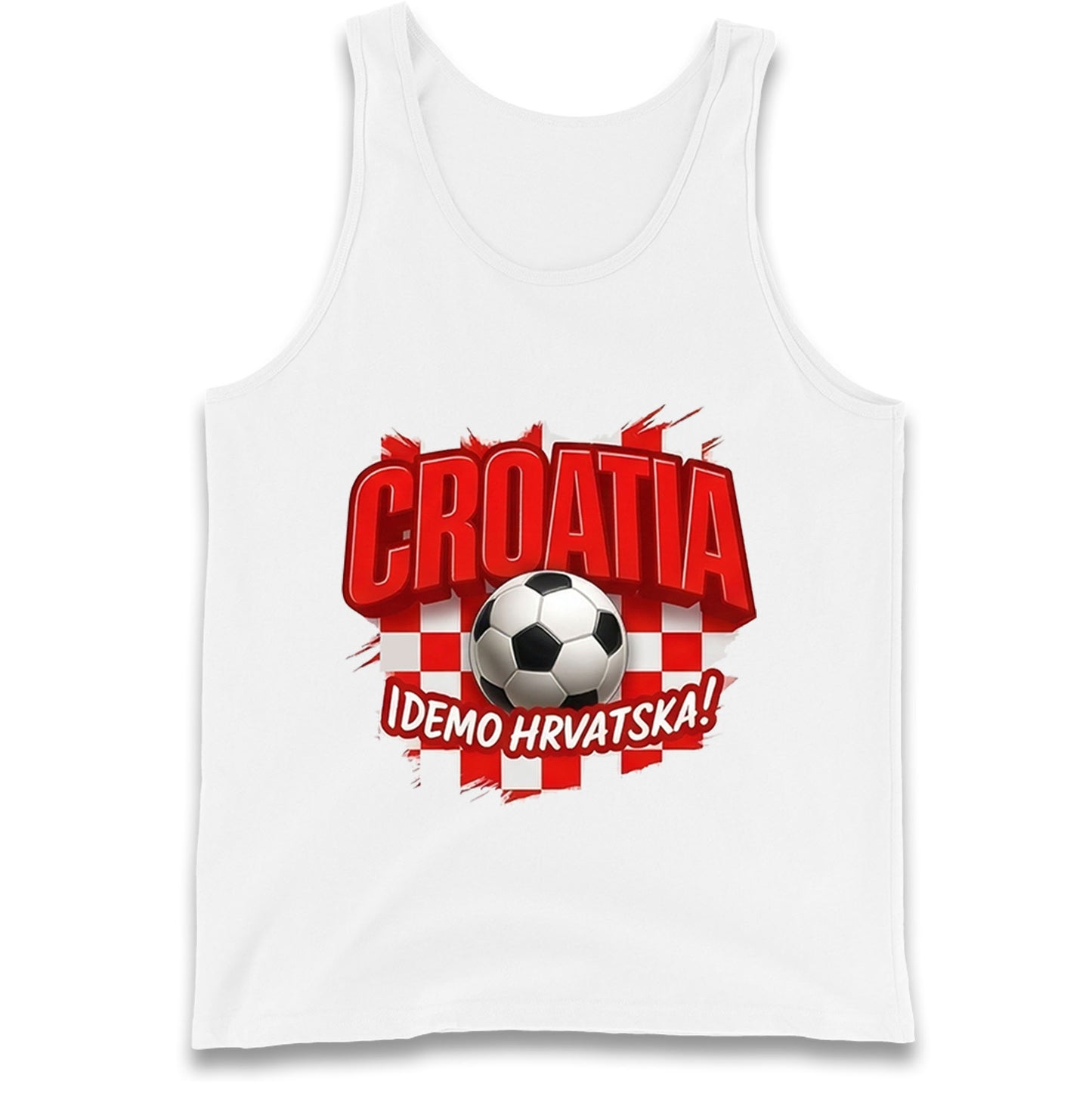 Croatia Retro World Cup Tank Top