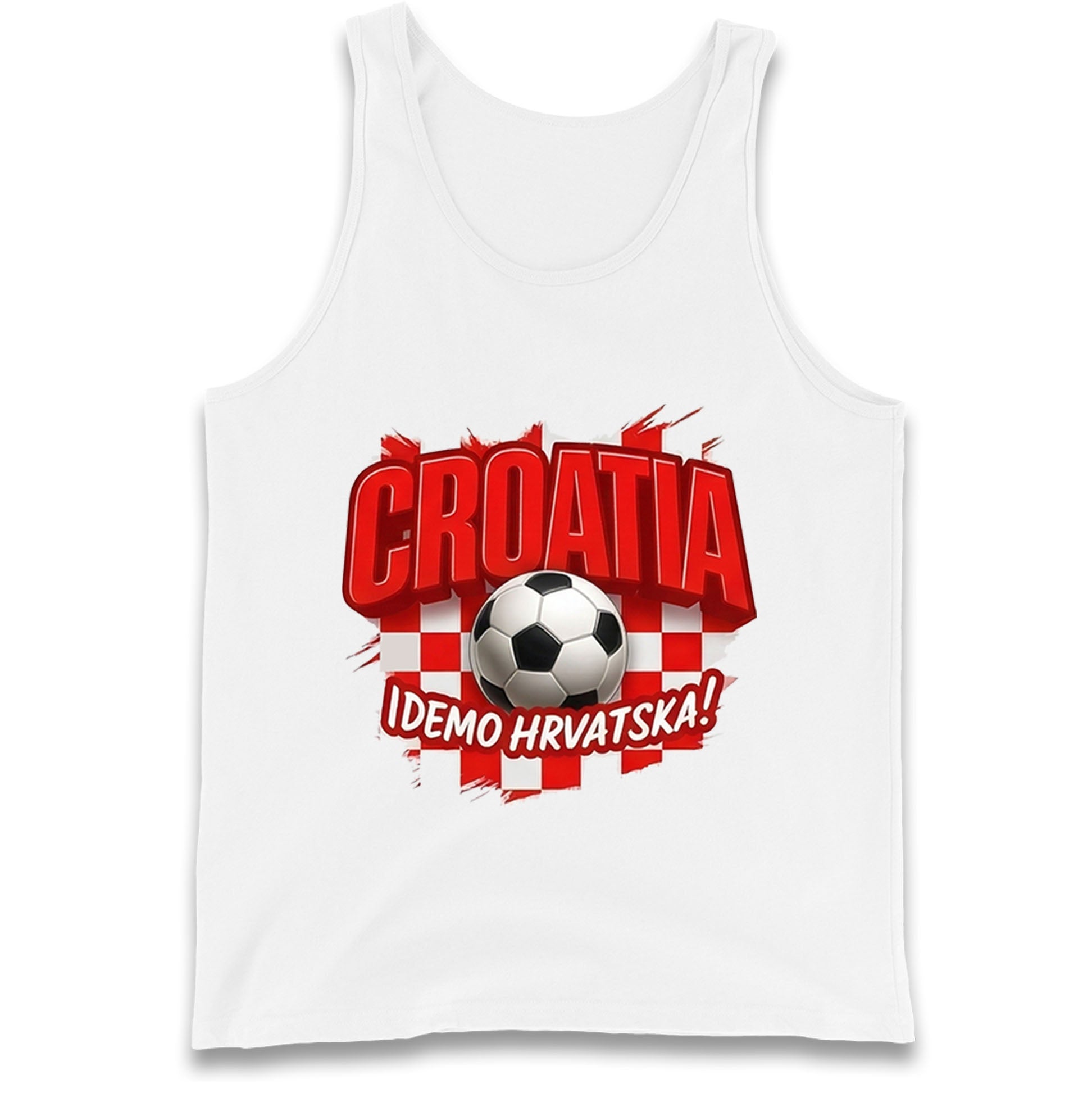 Croatia Retro World Cup Tank Top