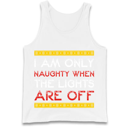 naughty christmas tank top