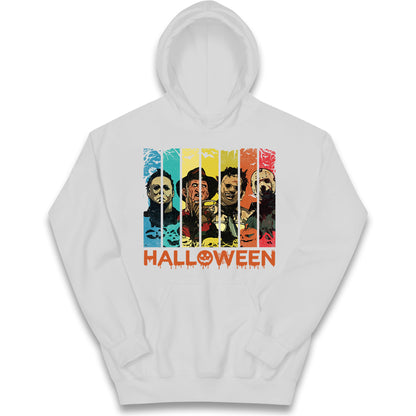 Vintage Villains Halloween Kids Hoodie