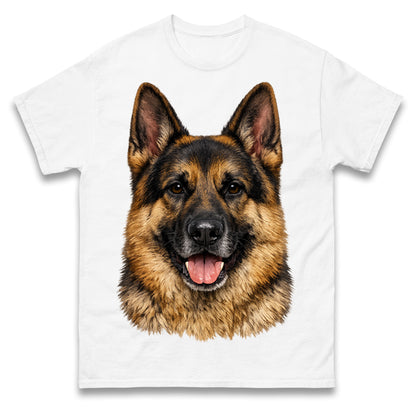 German Shepherd Dog Face T Shirt