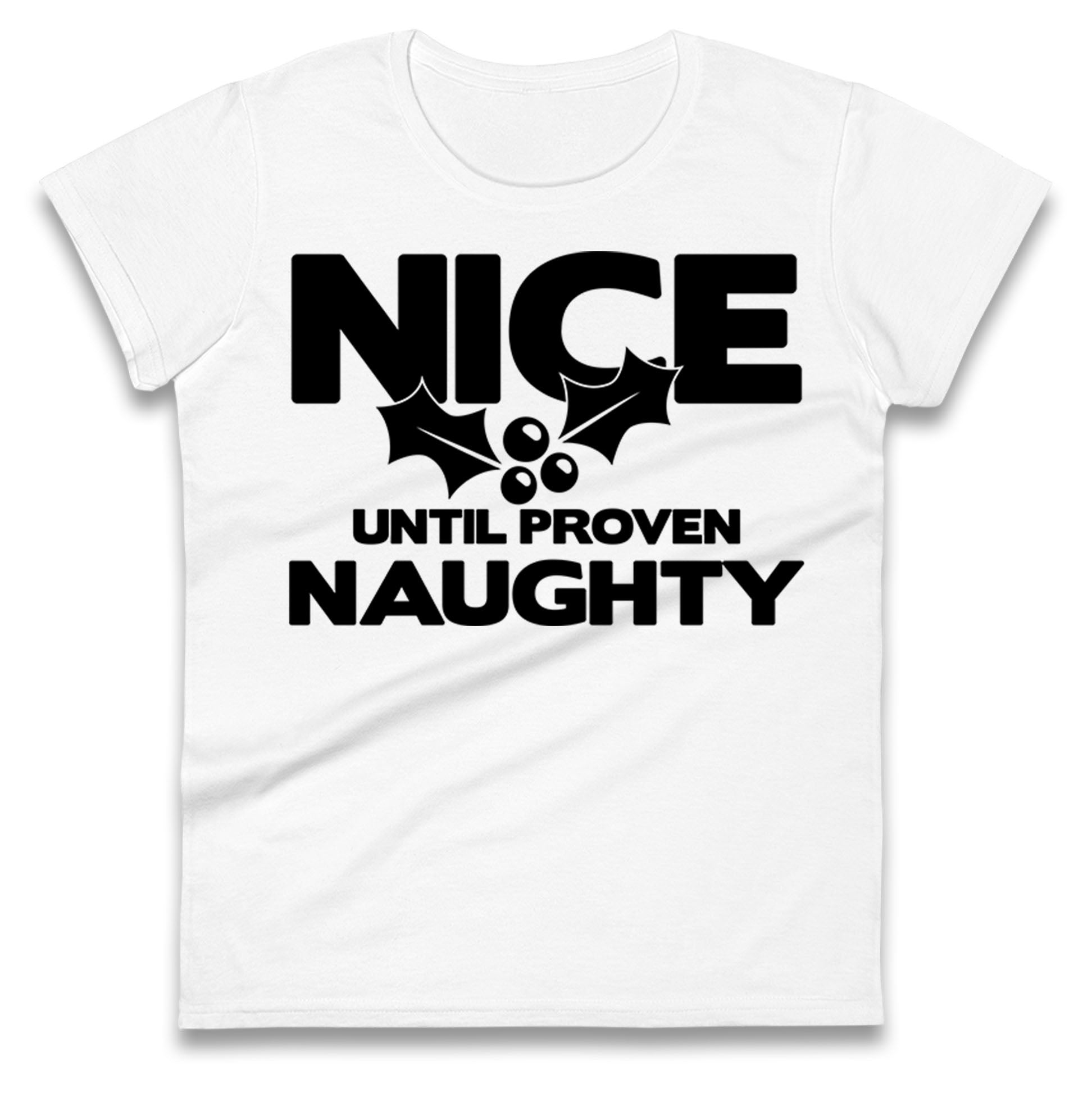 Naughty list Ladies T Shirt