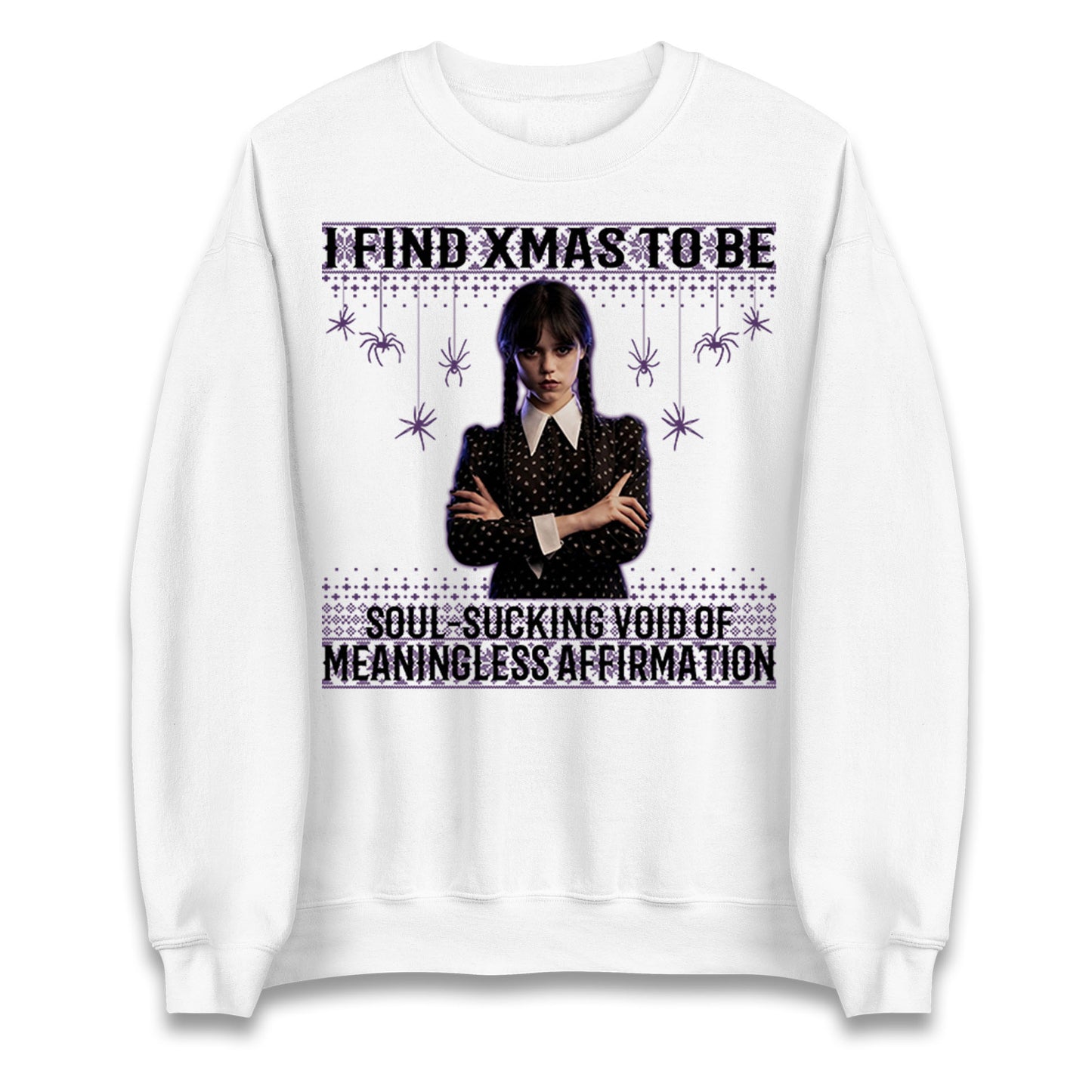 Wednesday Addams Family Christmas Jumper
