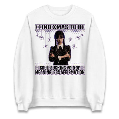 Wednesday Addams Family Christmas Jumper