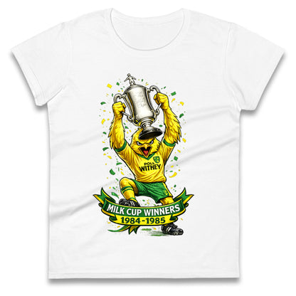 Norwich City Milk Cup Winners Ladies T Shirt