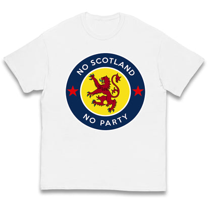 No Scotland No Party Kids T Shirt