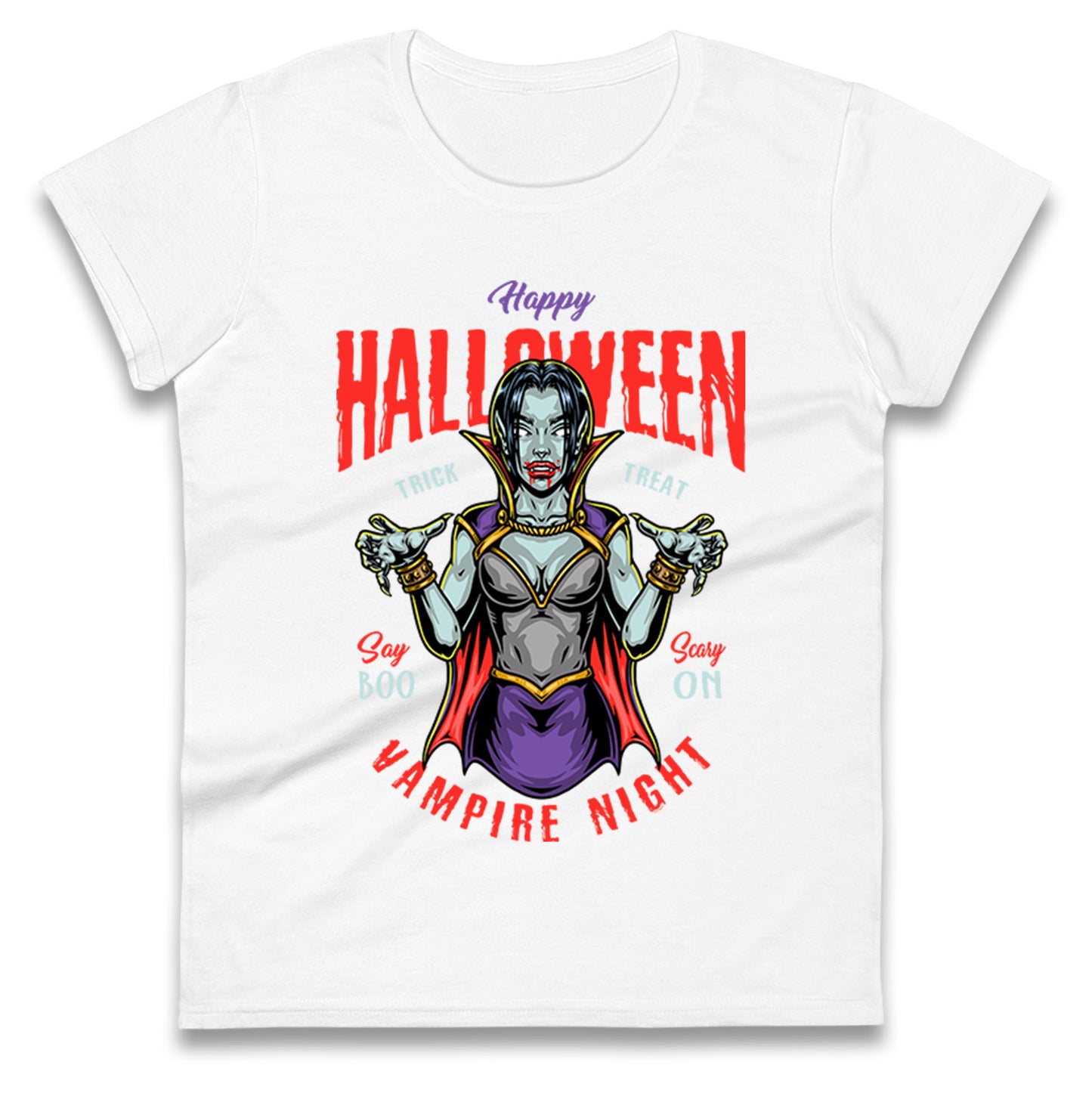 Halloween Vampire Ladies T Shirt