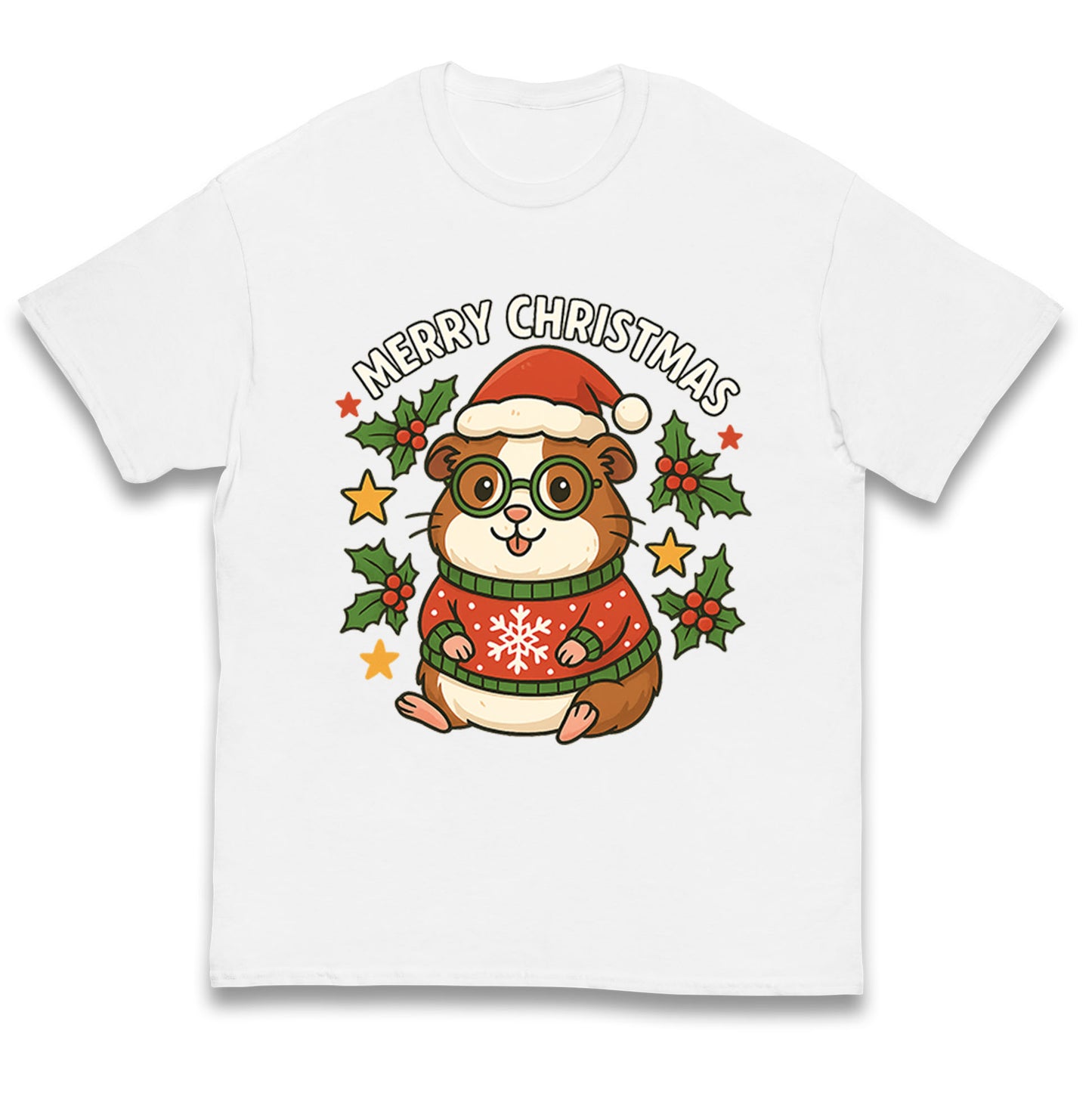 Guinea Pig Christmas Kids T Shirt