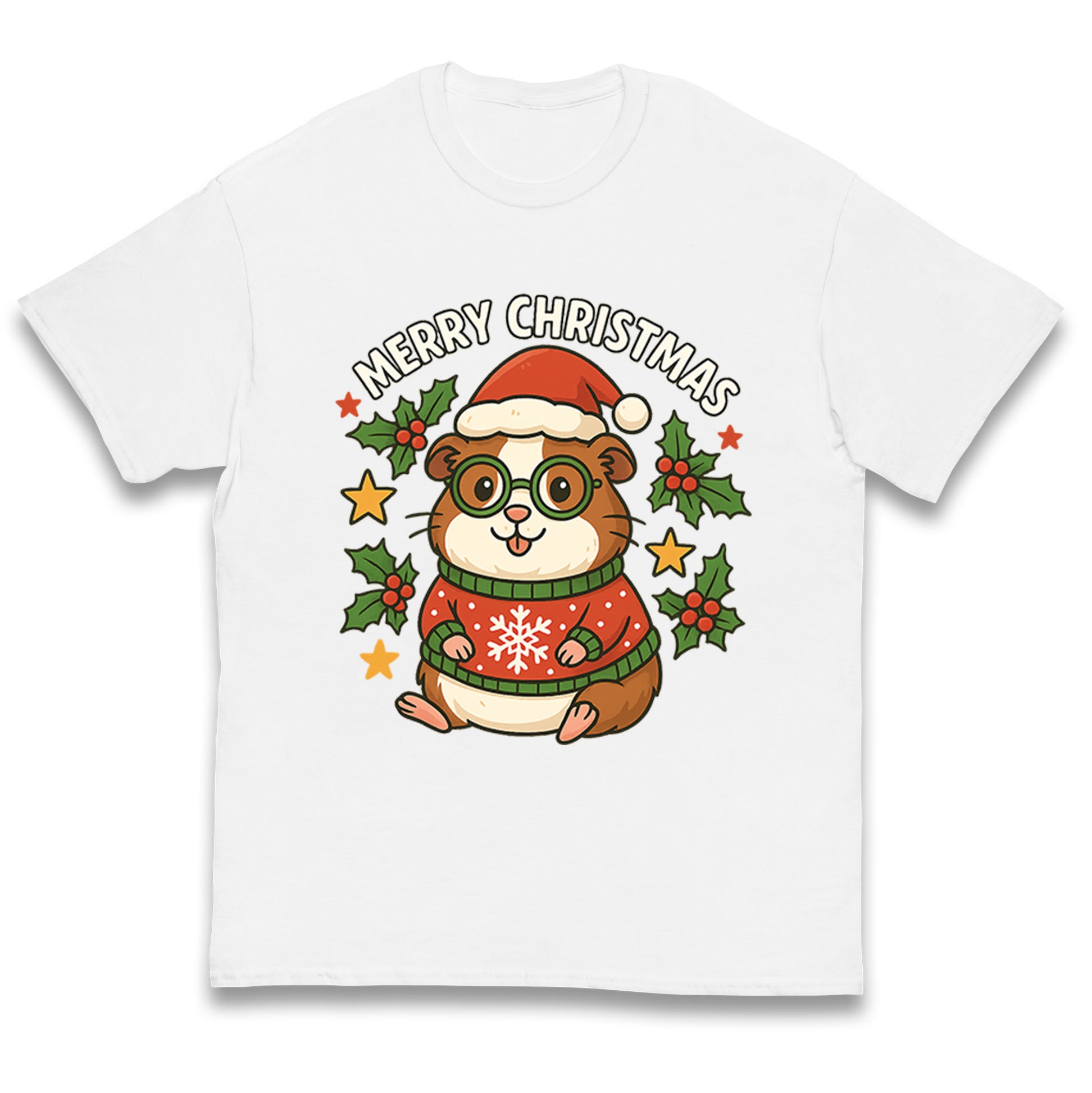 Guinea Pig Christmas Kids T Shirt
