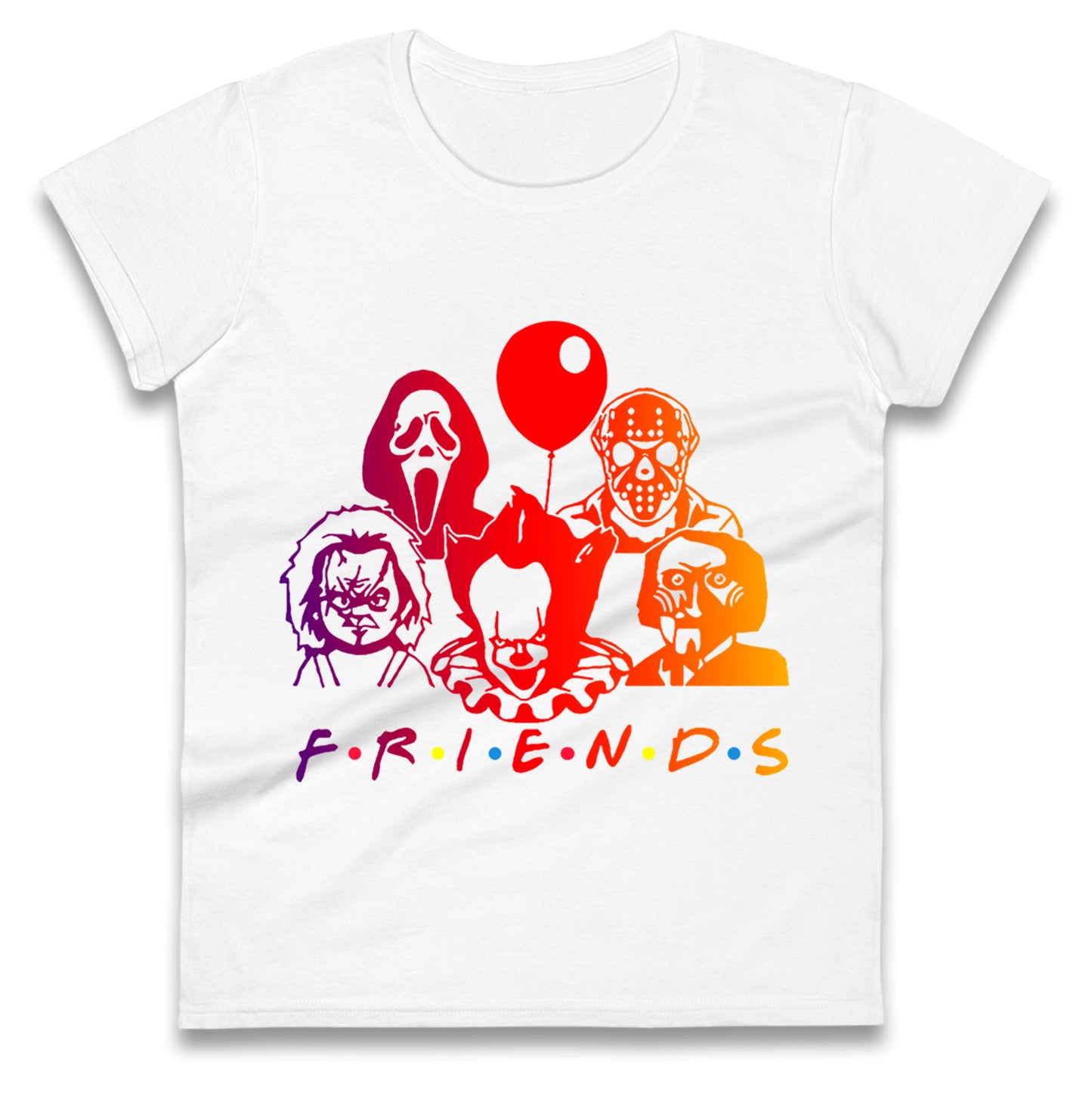 Super Villains Friends Halloween Womens t shirts