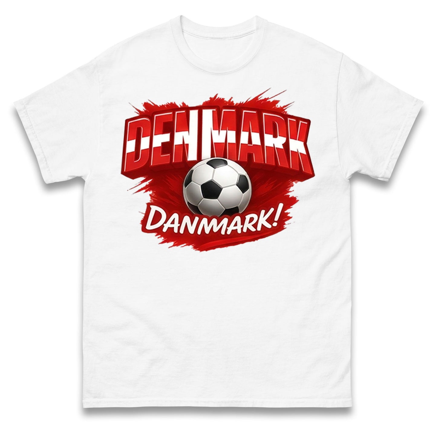 Denmark Retro World Cup T Shirt 