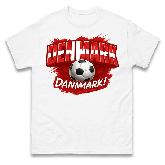 Denmark Retro World Cup T Shirt 