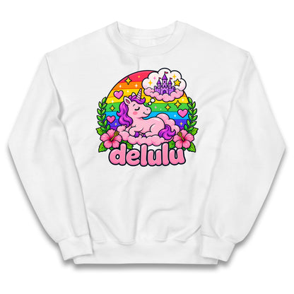 Delulu Unicorn Kids Jumper