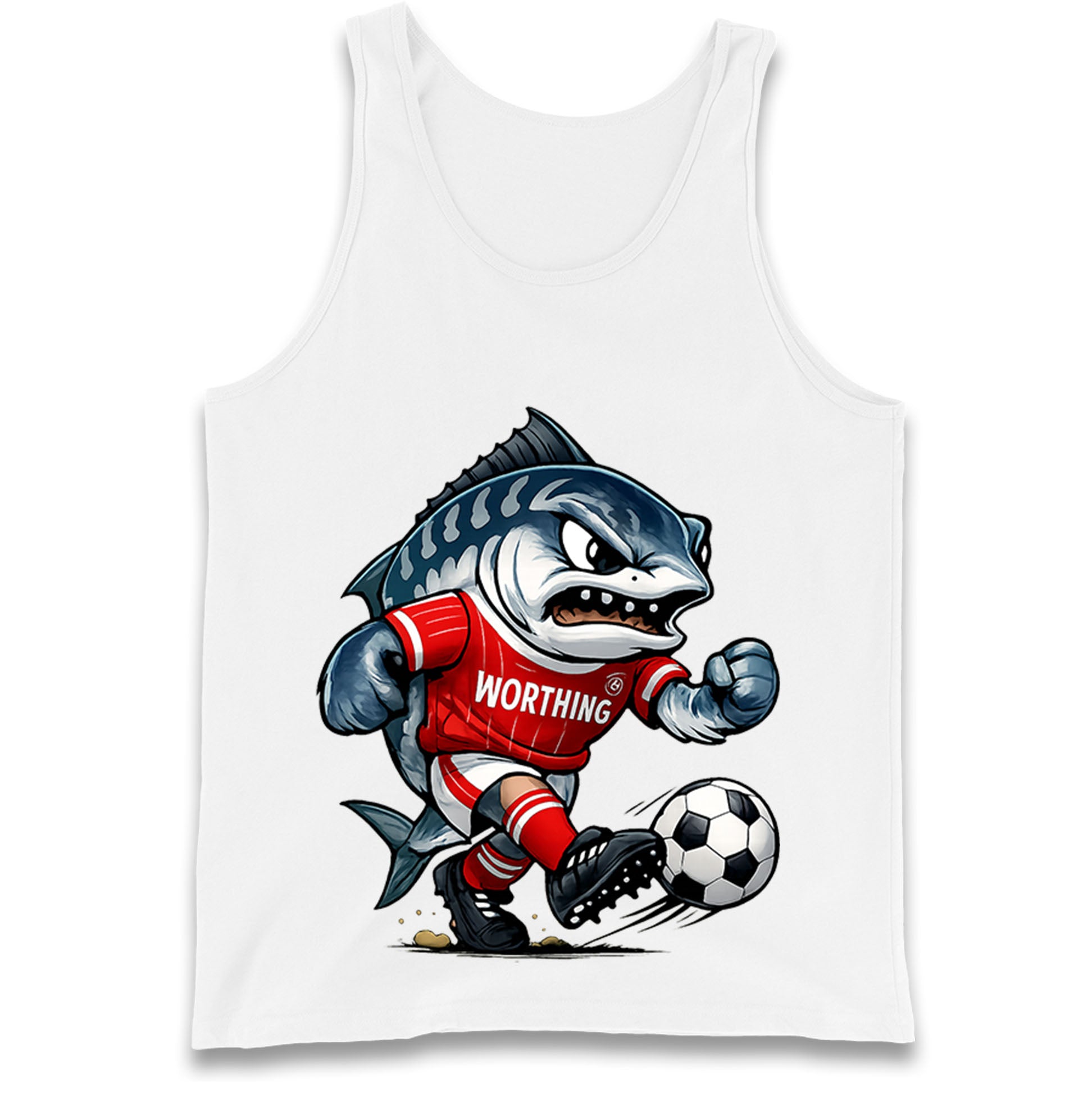 Retro Worthing Football Tank Top

