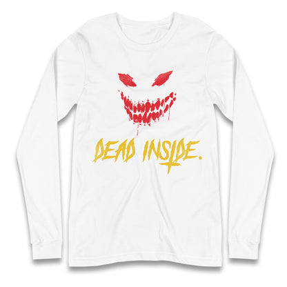 Horror Face Dead Inside Halloween Long Sleeve T Shirt