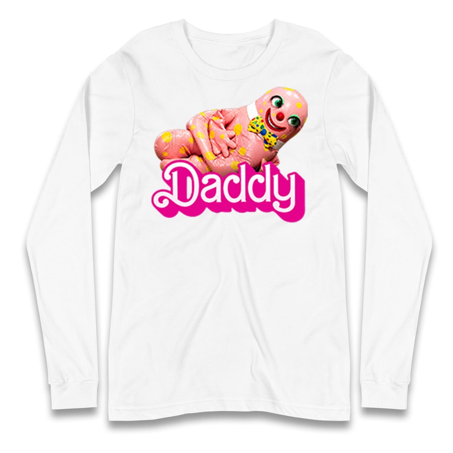 Funny Mr Blobby Daddy 90s Retro Longsleeve T Shirt