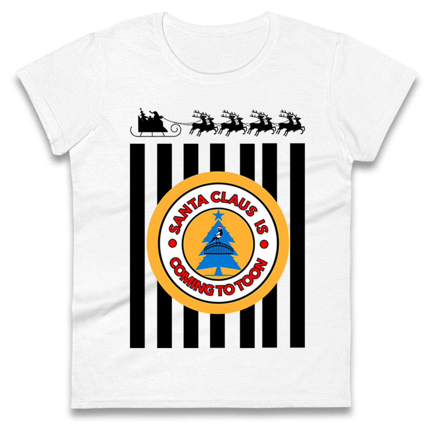 Newcastle united Christmas Ladies T Shirt