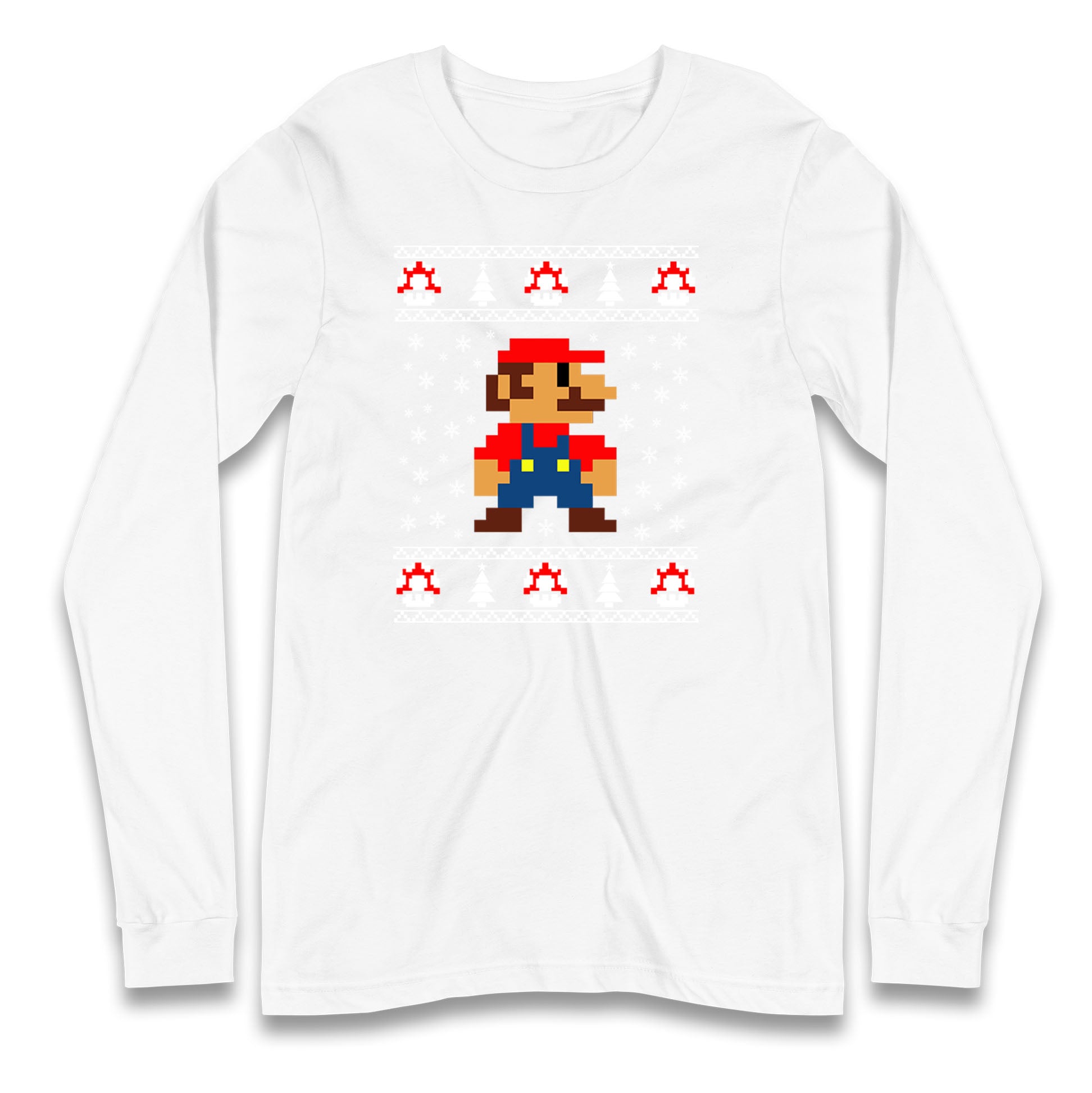 super mario christmas long sleeve t shirt