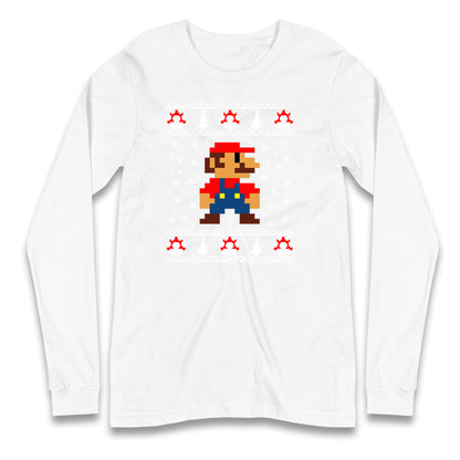 super mario christmas long sleeve t shirt