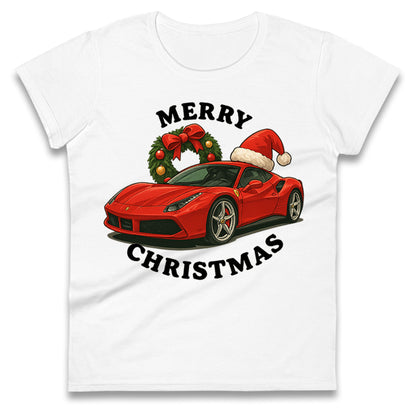 Ferrari Christmas Ladies T Shirt