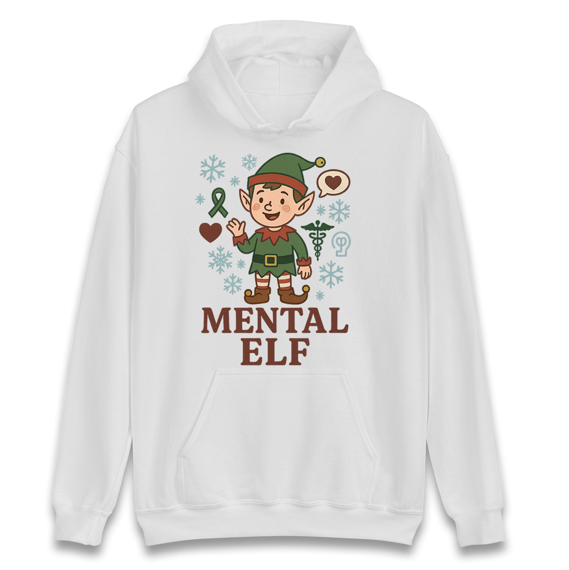 Mental Health Christmas Hoodie