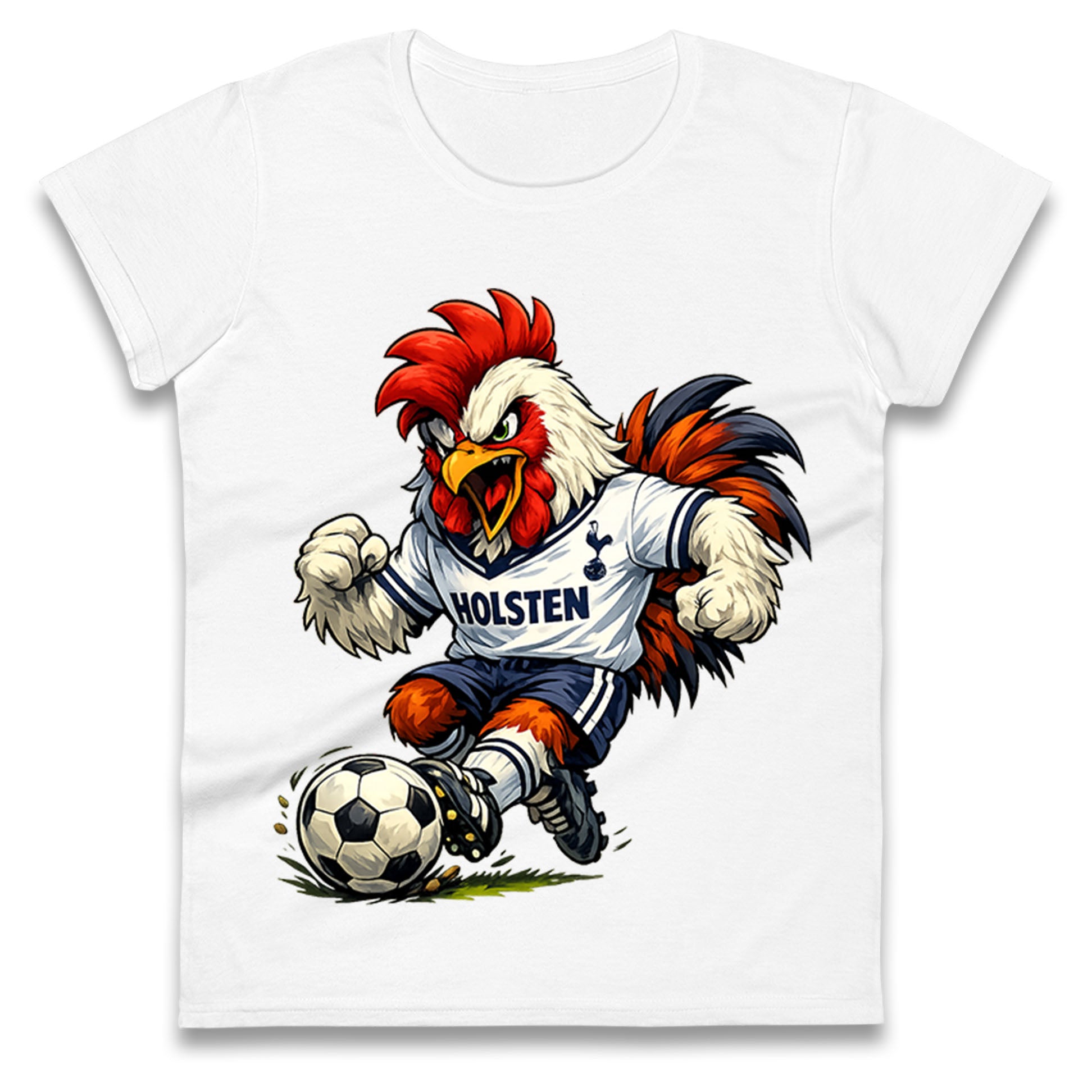 Retro Tottenhm Hotspur Ladies T Shirt
