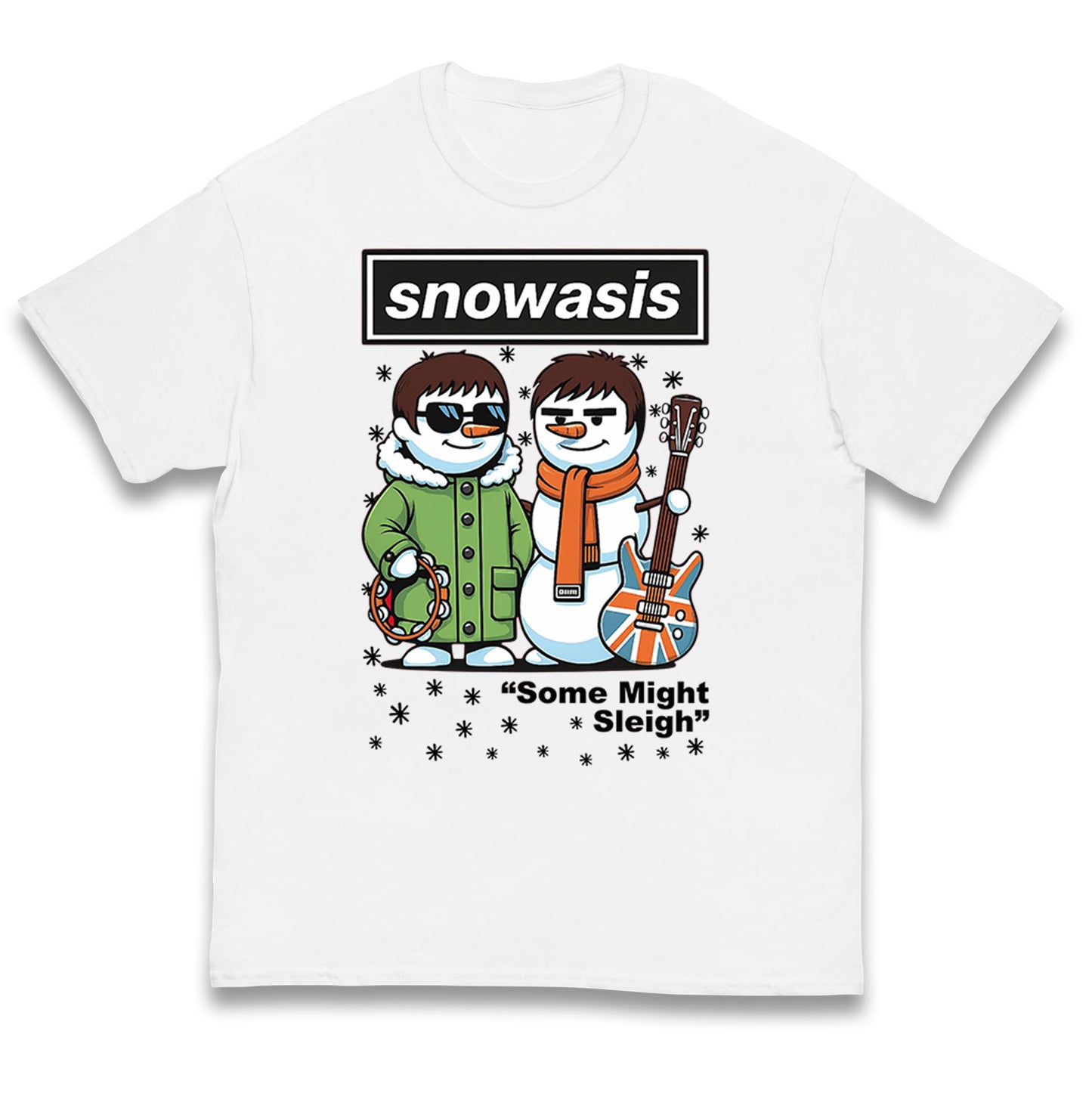 Snowasis Might Sleigh Xmas Music Band  Kids T Shirt